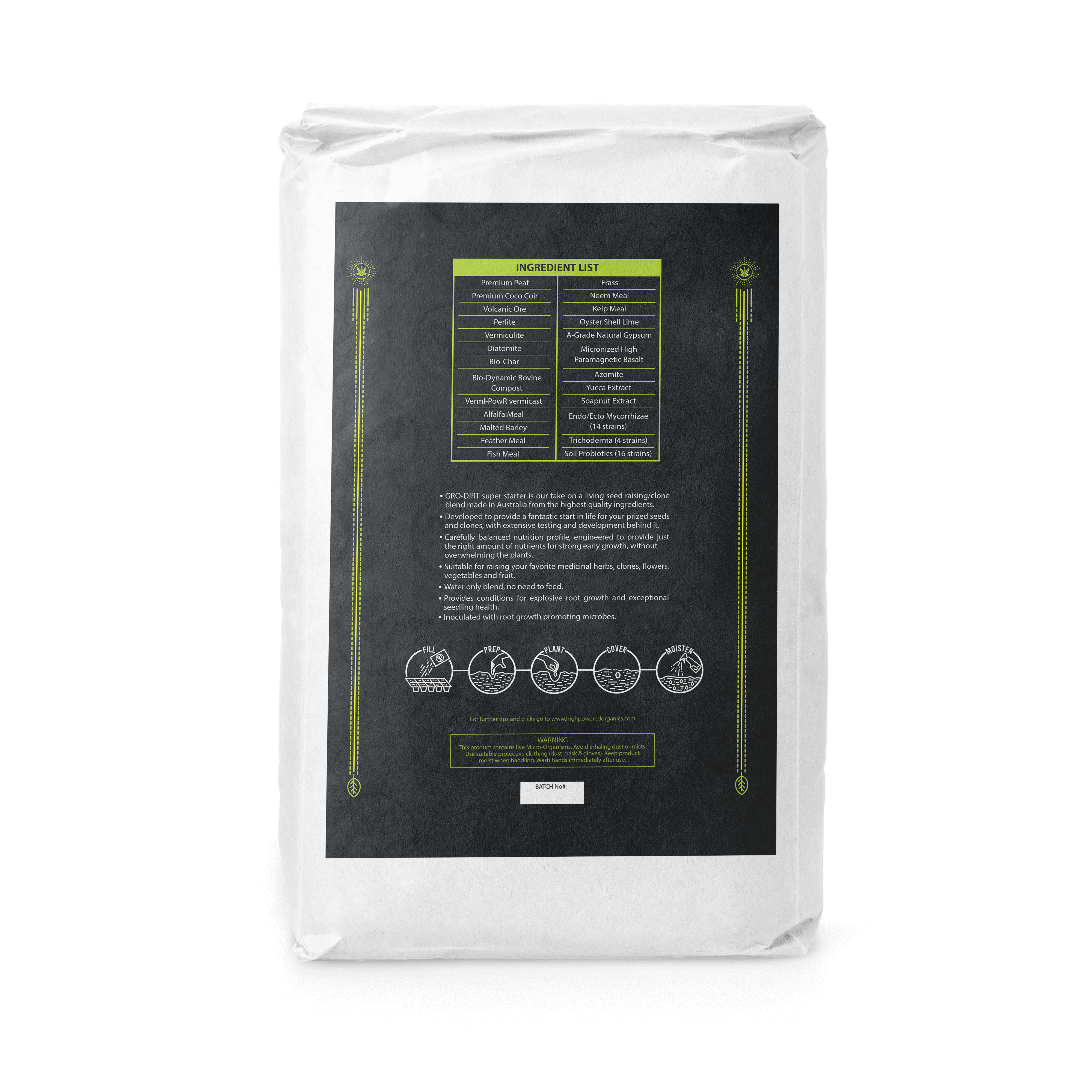 GRO-DIRT Super Starter – Organic Living Soil