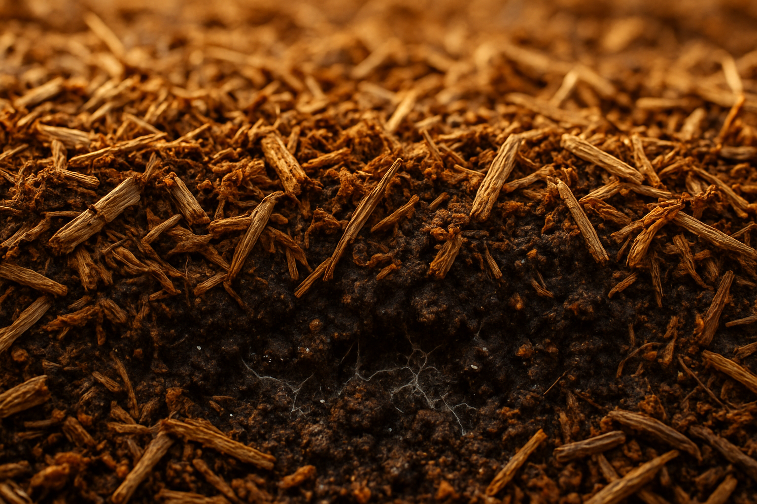 Close-up of dried plant material on a dark brown background